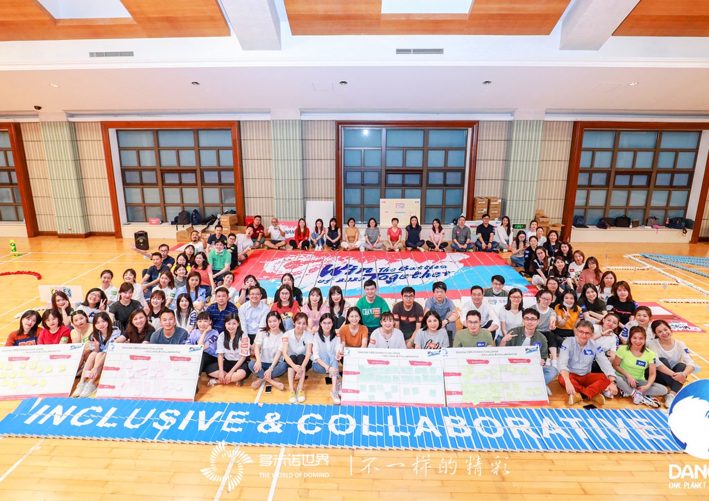 包容協作-達能CBS部門多米諾團隊活動